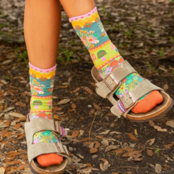 NATURAL LIFE: MUSHROOM FLOWER SOCKS - Picture 3 of 12